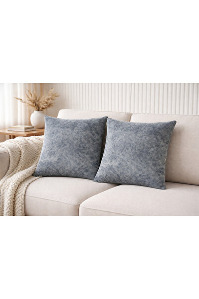 Vera Kırlent Kılıfı 2'li Minimal Gri