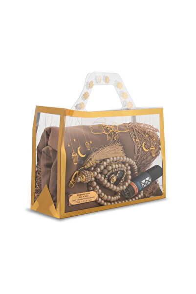 Hayrat Neşriyat Şal brodat cu ac + mărgele de rugăciune + Zikirmatik + Set ca...