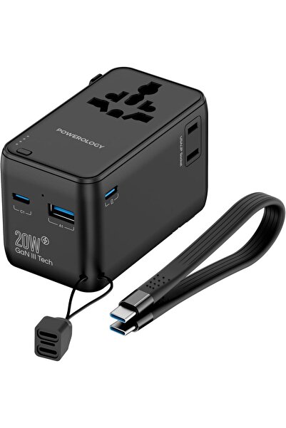 Powerology Universal Adapter (Adapter + Power Bank)