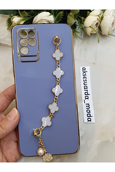 Aksesuarda Moda Infinix Note 10 Compatible Cloverflower Laser Cut Shiny Case