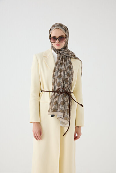 cs camellia scarf Prague Hemp Shawl - Sand