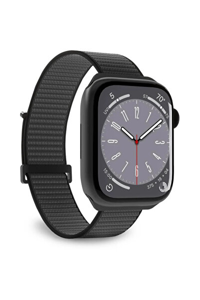 Puro Curea de ceas din nailon „SPORT” pentru Apple Watch 42-44-45-49 mm, neagră