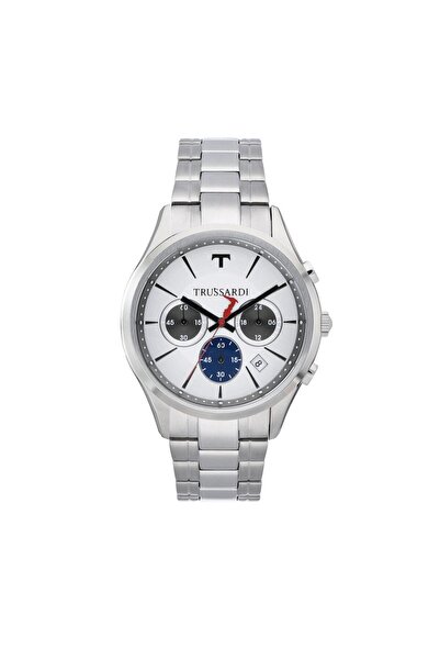 Trussardi T-First watch R2473612002, silver stainless steel, 42mm case, chron...