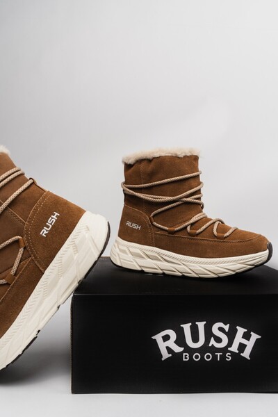 Rush Δερμάτινες Χειμερινές Μπότες Snowie – Ζεστά & Κομψά Υποδήματα για Κρύο Κ...