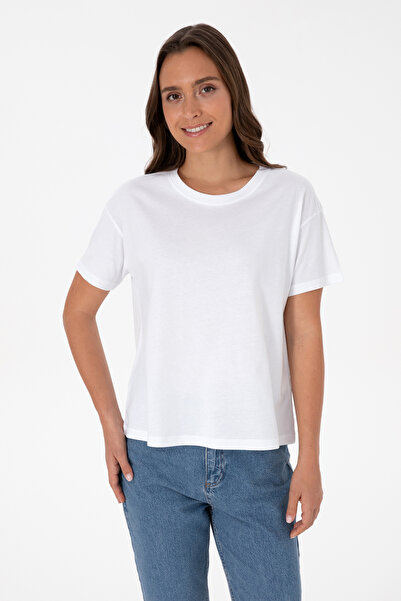 U.S. Polo Assn. Kadın Beyaz Tişört 50320031-VR013