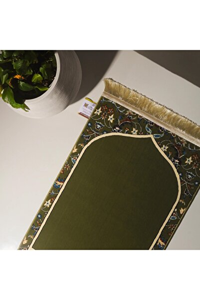 Segadty سجادة صلاة محراب مستوحاة من الإمام الحرام، لون أخضر، سمك 8 مم، راحة ع...