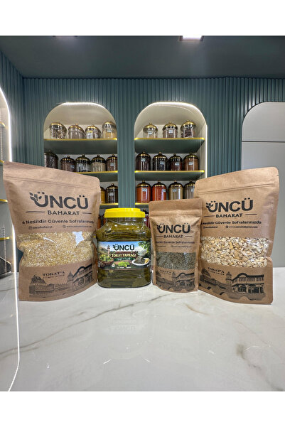 ÜNCÜ BAHARAT BAKLA DOLMA SETİ BÜRÜT 3 KG TOKAT YAPRAĞI 1 KG DOLMA İÇİ 500 GR ...
