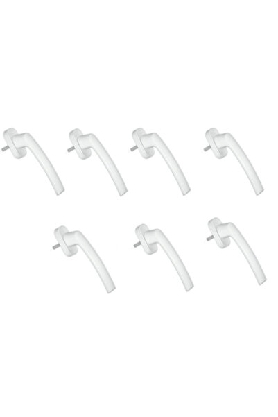 Günalp Pvc Aksesuar مقبض باب من الألومنيوم للنوافذ البلاستيكية، أبيض اللون، ب...