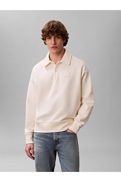 Calvin Klein Men's Ls Hvy Weight Terry Ck Emblem Po Sweatshirt Lv14Le202Gyac