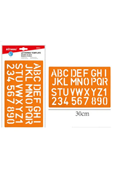 MOTARRO قالب حروف MI050-5، استنسل بلاستيكي متين للرسم والحرف اليدوية والمشاري...