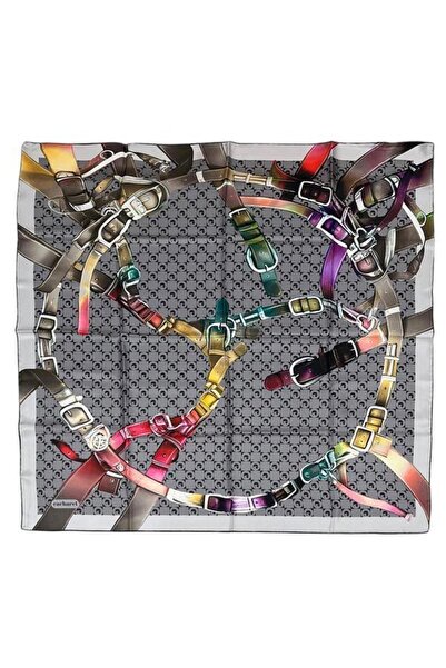 Cacharel İpek Eşarp Twill - 8938313-971 Füme Gri