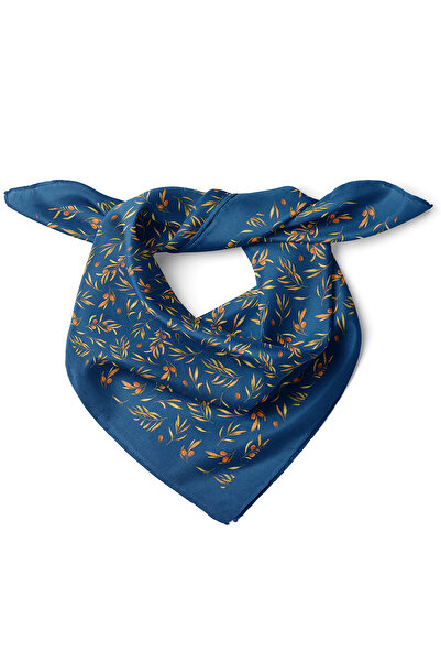nehir eşarp Zeytin Dalı Desen Fular Bandana 50x50 Cm