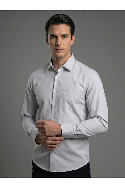 dcn giyim 1985 Cvc Classic Fit Cotton Shirt-1071