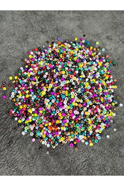 Mos Tespih 10 Gram Karışık Bonibon Kum Boncuk 2x3mm Takı Boncuğu