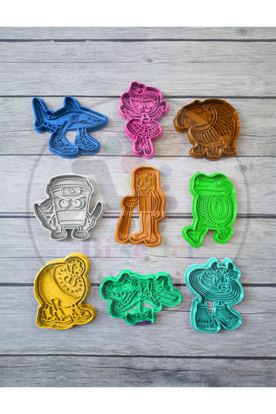 Bi'şeyler Sepeti قالب بسكويت الإيطالي براينروت - قاطع بسكويت إيطالي - 9 أشكال...