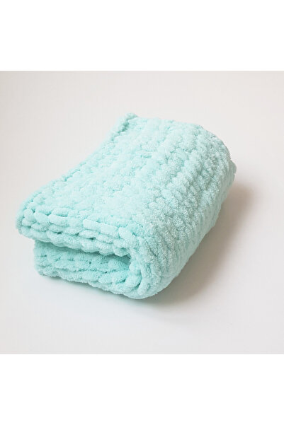 Blanosic Paturica copil, Blanosic, Lucrata manual, Verde Menta, 70 x 80 cm