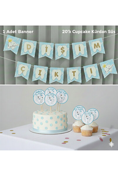 ÇAVUŞ E-TİCARET Dişim Çıktı Yazılı Banner-Diş Buğdayı Seti-20li İlk Diş Kürda...