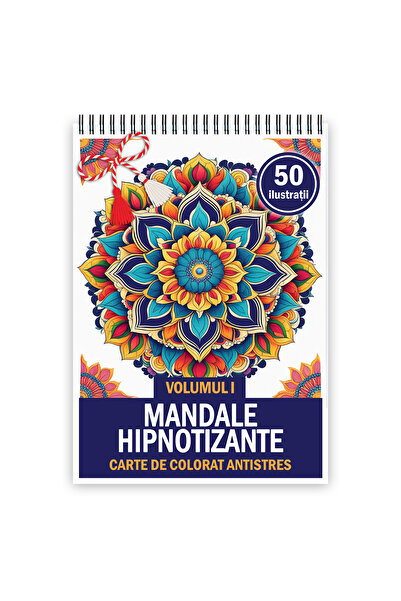 Legendary Gifts Martisor de colorat, format A5, cu spira metalica, model: Man...