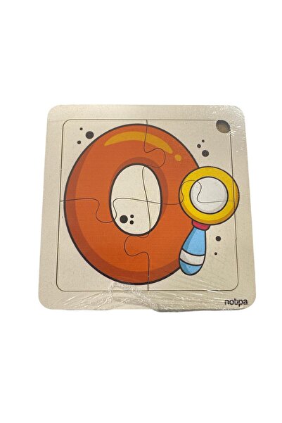 tüftürük Educational and Learning Wooden 4-Piece 13 X 13 Colorful Number-Rela...