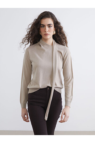 LC Waikiki Sparkling Choices from Shining Store Shawl Roba Collar Women's Kni...