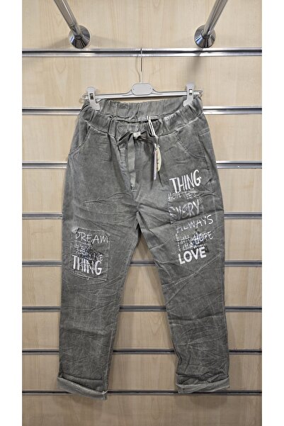 Park Moda Italian Pants Sequin Letter Pattern