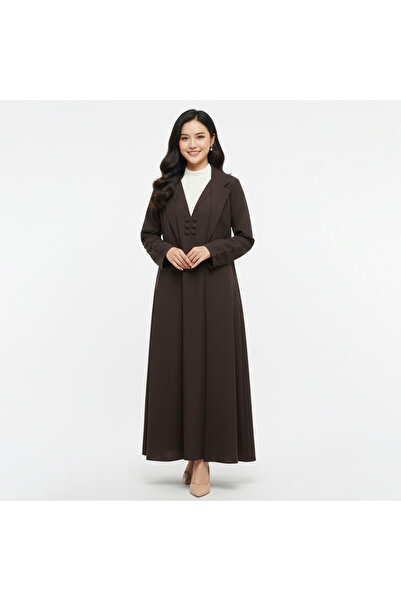 LAMHA A practical abaya with a blazer cut and a separate dress, decorated wit...