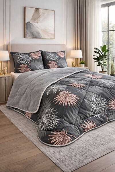 Eponj Home Çift Kişilik Wellsoft Comfort Set Lana SoftAntrasit