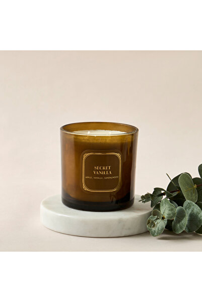 Scent.d London شمعة معطرة برائحة الفانيليا السرية بفتيلين - 12 سم