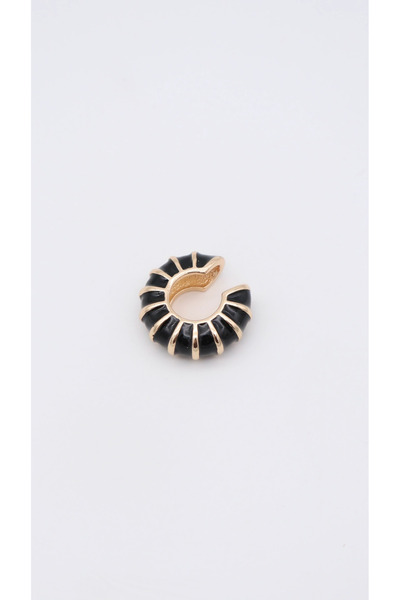 whitelove Shesra Gold&Siyah Çizgili Earcuff