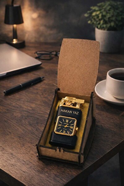 yucisaatleri SİLAHLI Çakmak Kişiye Özel İsim Yazılı ve Mdf Tasarım Kutulu No:90