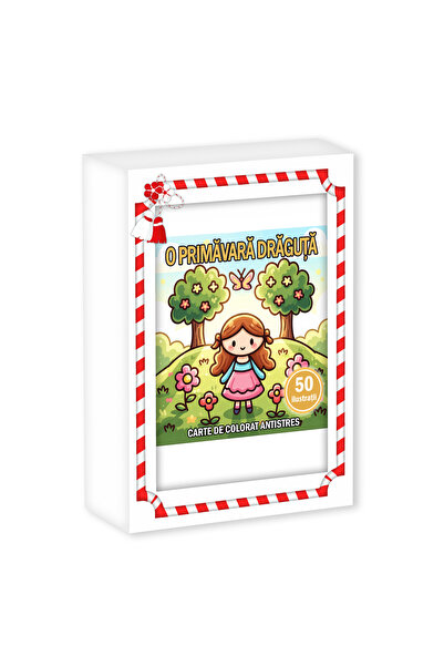 Legendary Gifts Martisor de colorat, format A6 in cutie, model: O primavara d...