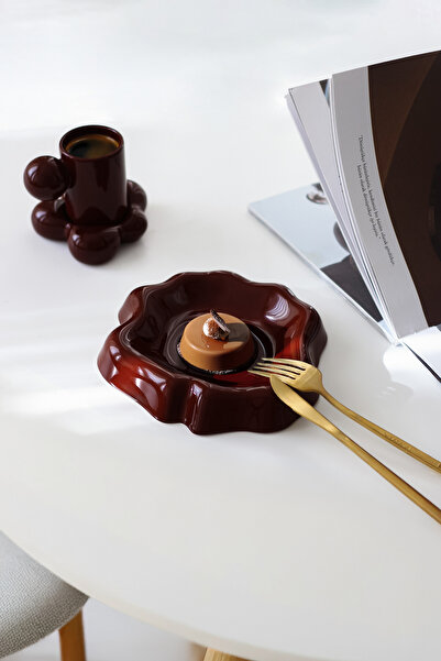 SİNEM YAMAN HOME Bitter Ceramic 17 cm Serving / Dessert / Appetizer / Present...