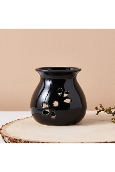 Lifestyle موقد زيت أساسي بثلاث أوراق - أسود