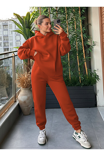 YAKAMEL Women's Thick Comfort Sweatshirt High Waist Tracksuit Set
