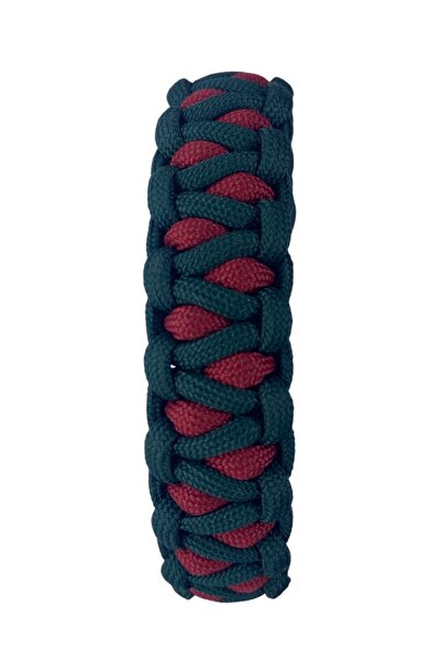 PARACORD Zümrüt Yeşili Bordo Bileklik