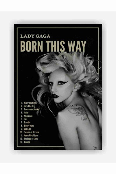 fırsatlar diyarı Lady Gaga - Born This Way Kağıt Poster - Çerçevesiz