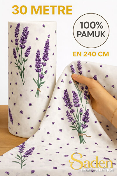 SADEN HOME 30 Metre DESENLİ Nevresimlik Kumaş - Çarşaflık Kumaş En:240 Cm (1 ...