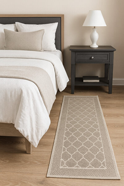 OEMN Cotton pile rug, size 80×200 cm, stone pattern