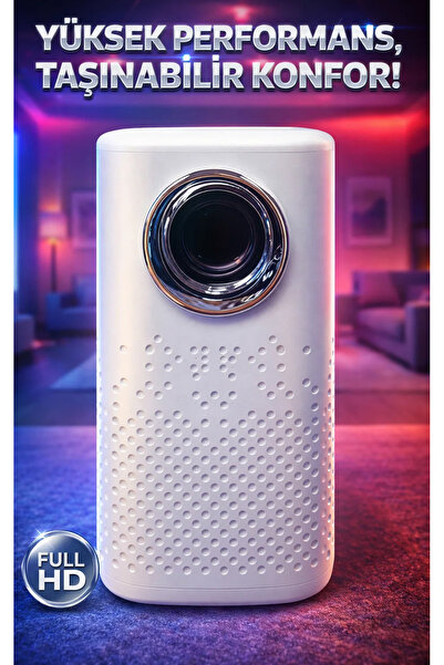FaroxTech Full HD 1080P Destekli Taşınabilir LED Projeksiyon Cihazı - HDR Uyu...