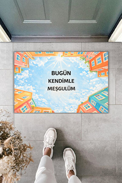 Rugmood Modern Digital Printing Doormat - Colorful Concise Words Series - Fro...