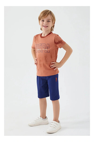 U.S. Polo Assn. Us Polo 100% Cotton Boys' Waiter Boy Shorts Set 1344