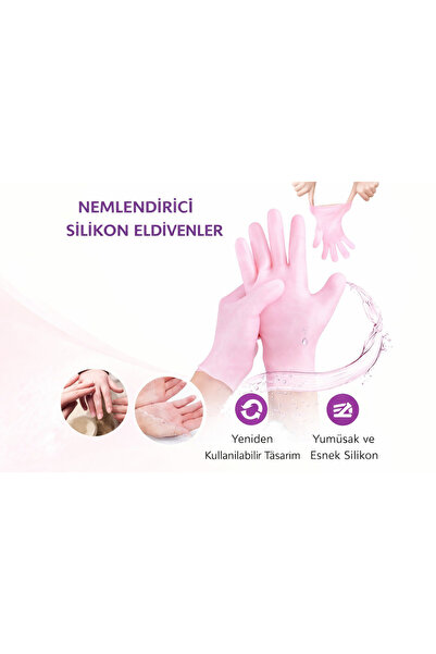 ÇARŞI HANEM Silikon Bakım Eldiveni Nemlendirici Ve Çatlama Önleyici Jel El Pe...