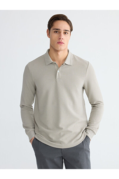 LC Waikiki RMZ GİYİM ΠΡΟΣΦΟΡΕΣ ΤΗΣ ΣΕΖΟΝΗΣ Ανδρικό φούτερ με λαιμόκοψη πόλο σ...