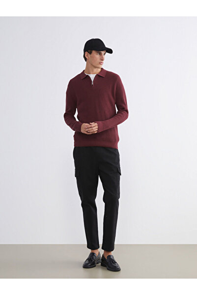 LC Waikiki Ανδρικό παντελόνι Cargo XSIDESiyah εφαρμοστό