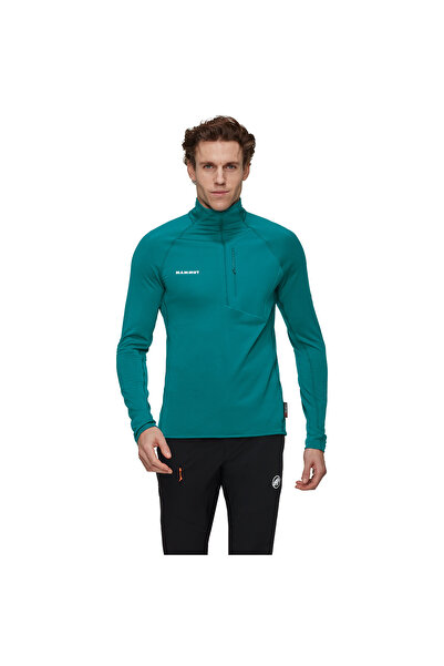 Mammut Men's Blouse Aenergy Light Ml Half Zip Pull Deep Teal