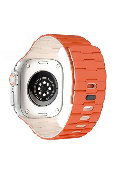 UnDePlus Watch Ultra 1/2/3 49mm Band Colorful 3-Hole Flexible Silicone Strap 124