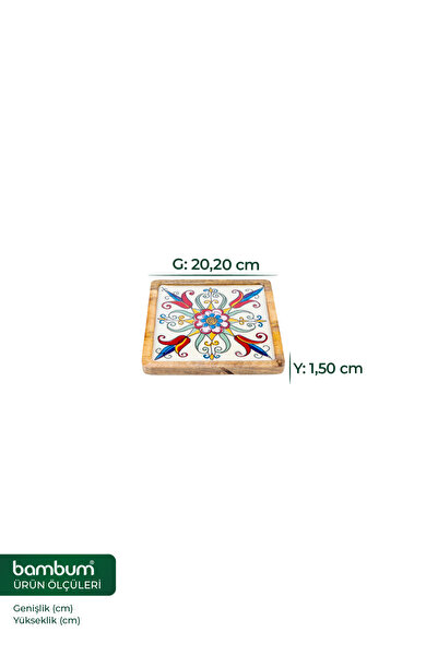 Bambum Gura Square Tray Tulip Small