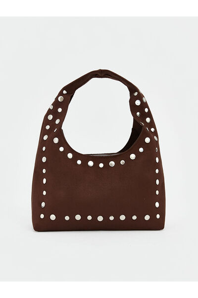 LC Waikiki Ozmarka New Season Staple Detailed Suede Look Women's Shoulder Bag