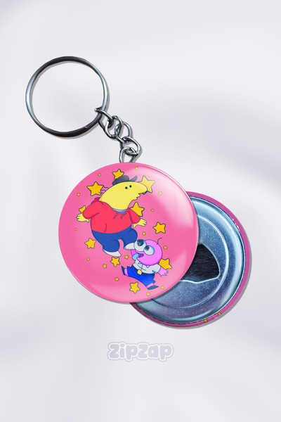 ZipZap Breloc decorativ pentru geantă cu animație anime Smiling Friends (1 BUC)