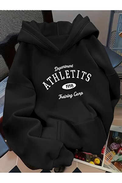 Deocept Mix unisex cu imprimeu supradimensionat cu glugă cu imprimeu Swea tricou